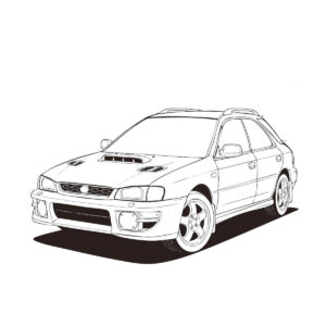Free printable Impreza Sport Wagon coloring page