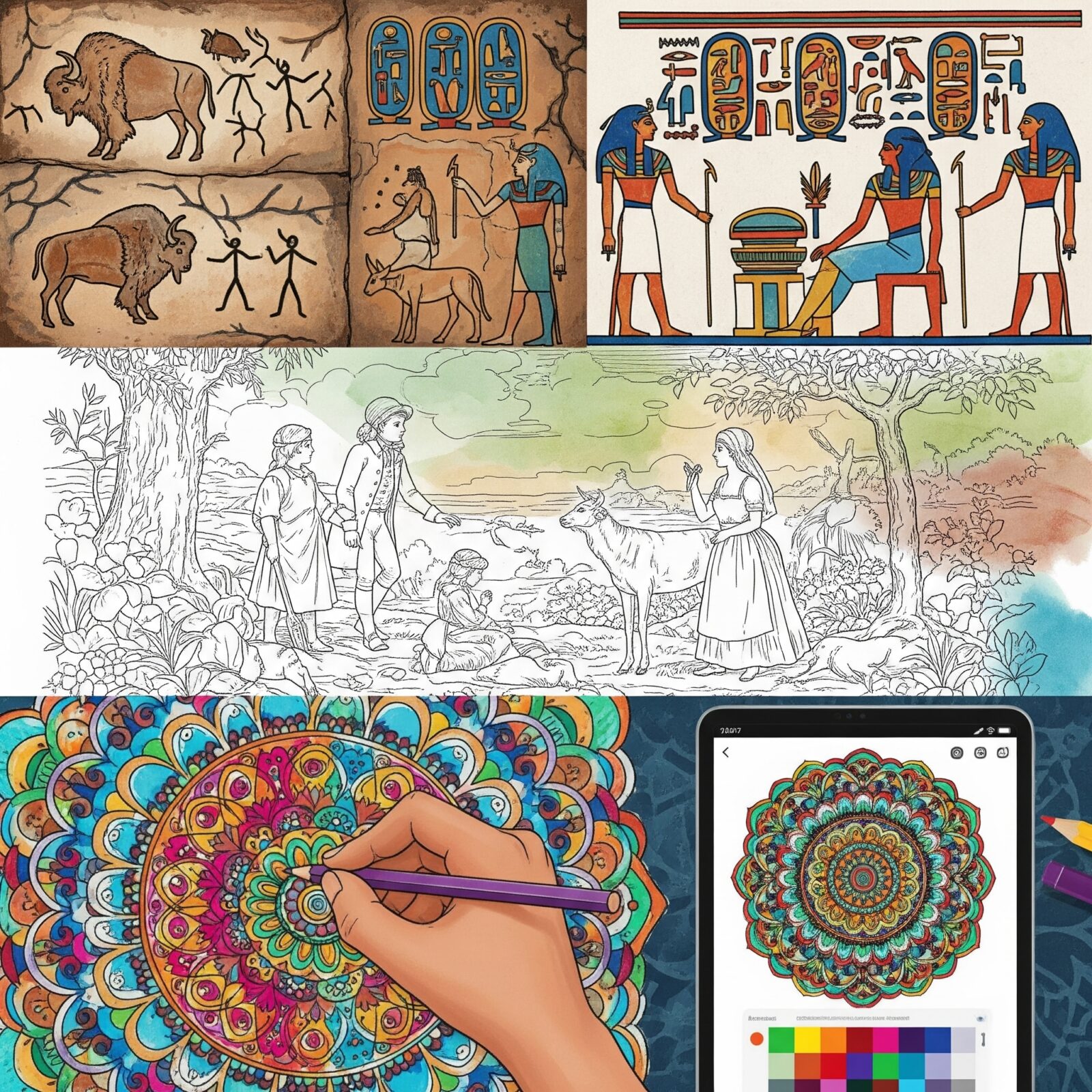 塗り絵の起源に迫る！古代から現代までの塗り絵の歴史