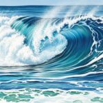 海の波の塗り方：躍動感あふれる波を親子で描こう！