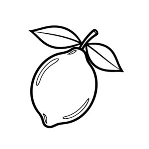 Free printable Lemon 3 coloring page