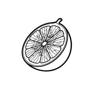 Free printable Lemon 4 coloring page
