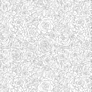 Free printable Rose 3 coloring page