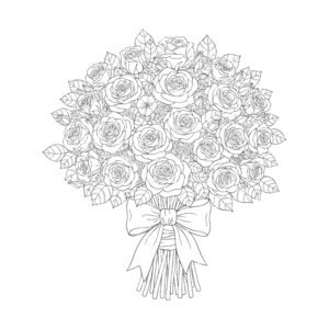 Free printable Rose 4 coloring page