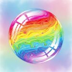 シャボン玉の塗り方：キラキラ光る、幻想的なシャボン玉を親子で描こう！