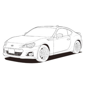 Free printable BRZ coloring page