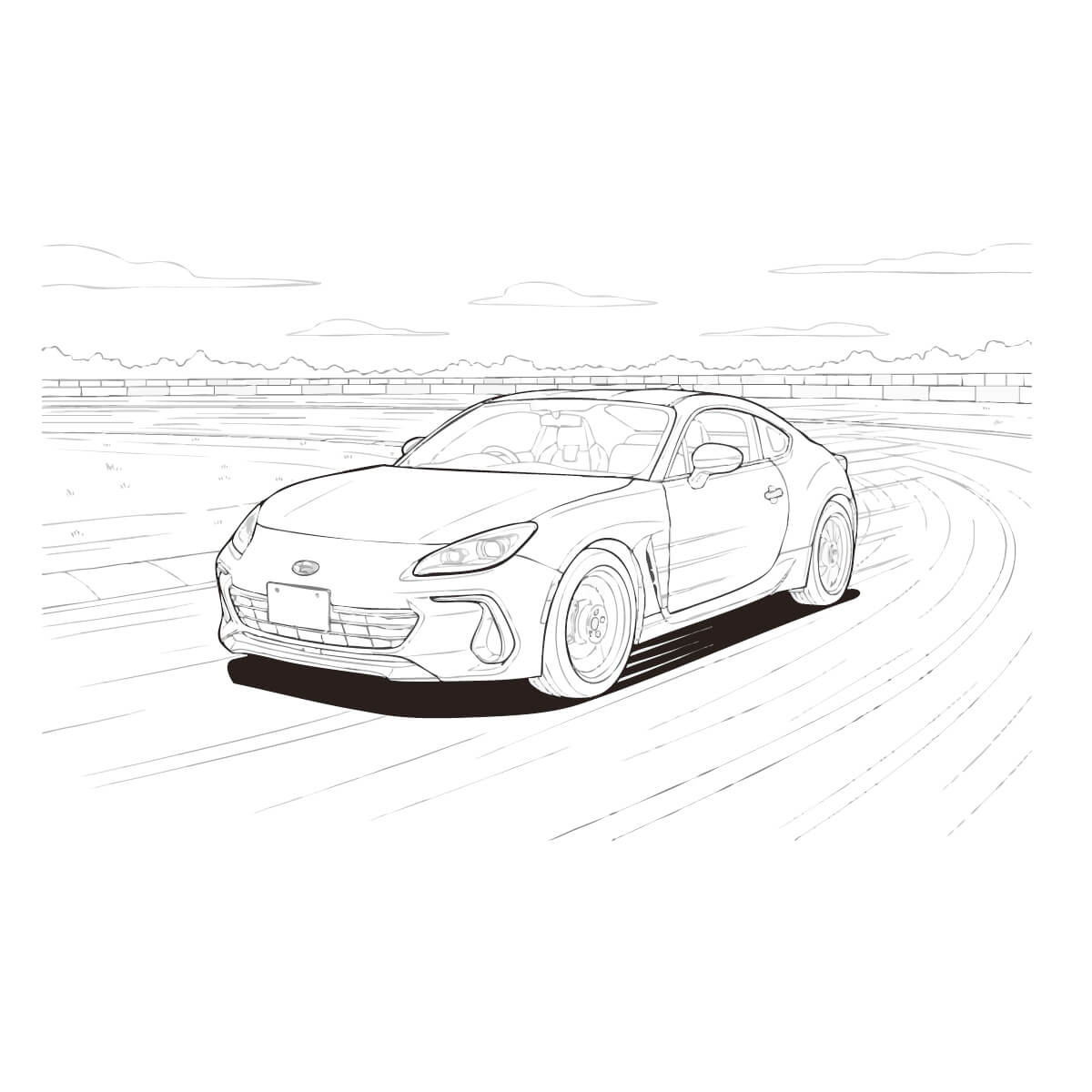 新型BRZ 3BA-ZD8 サーキット