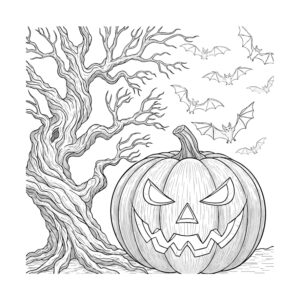 Free printable Halloween coloring page