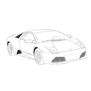 ムルシエラゴの無料塗り絵イラスト（知育・高齢者レク用）