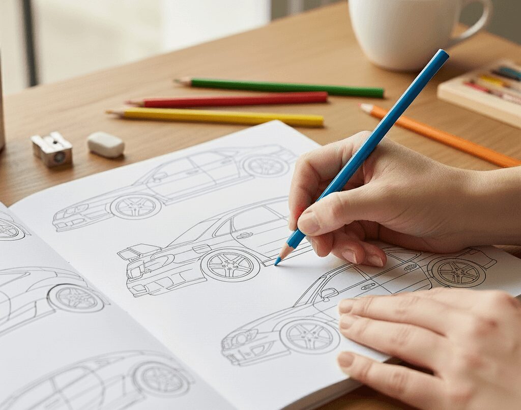 塗り絵の参考になる車の図鑑5選