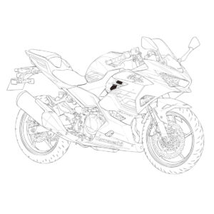 Free printable Ninja 400 KRT Edition coloring page