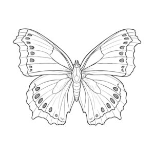 Free printable Mourning cloak coloring page