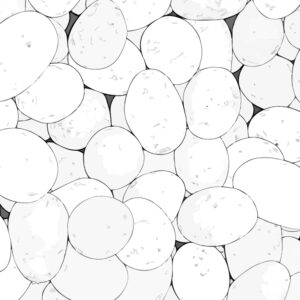 Free printable Potato 3 coloring page