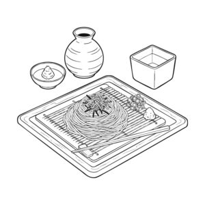 Free printable Zaru Soba 2 coloring page