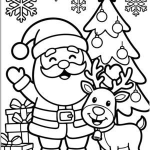 Free printable Christmas for Preschoolers coloring page