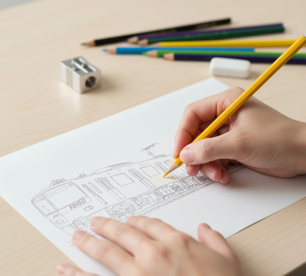 塗り絵の参考になる電車の図鑑５選