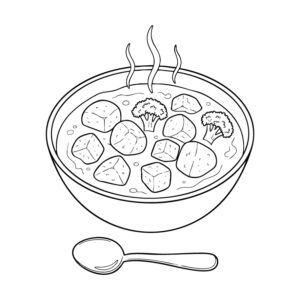 Free printable Cream stew coloring page
