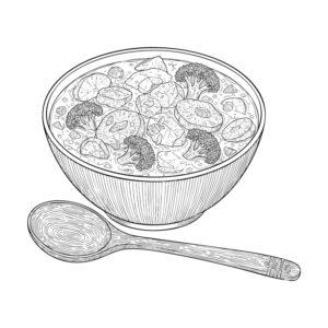 Free printable Cream Stew 3 coloring page
