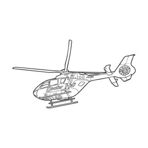 Free printable Doctor Helicopter 2 coloring page