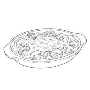 Free printable Gratin coloring page