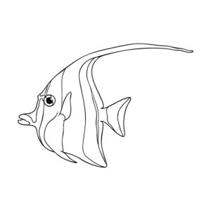 ツノダシの無料塗り絵イラスト（知育・高齢者レク用）