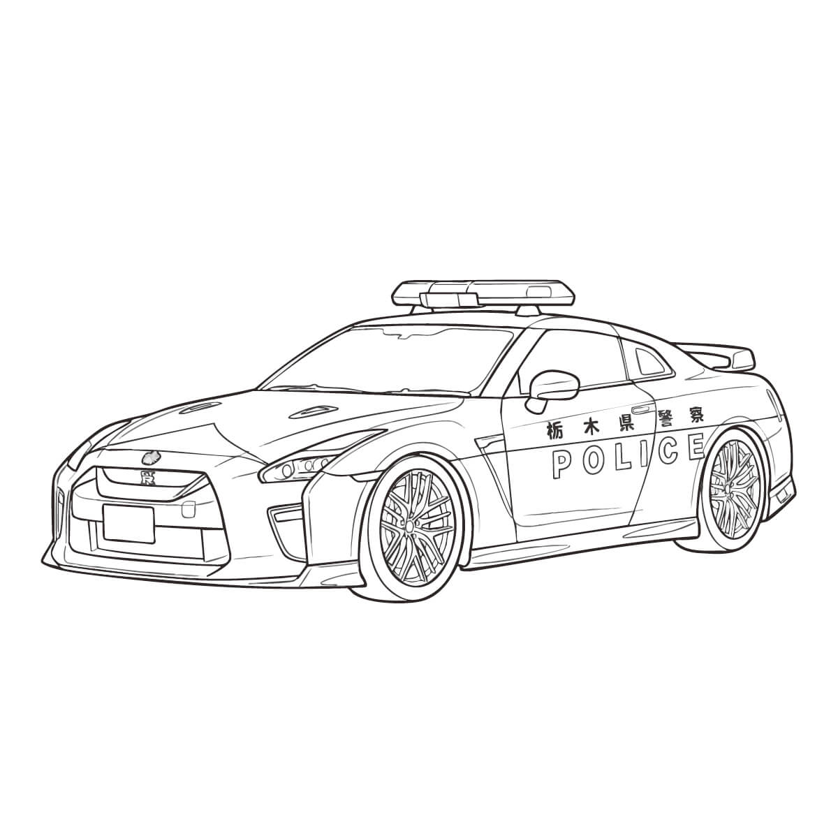 パトカー　GT-R（R35）栃木県警