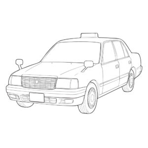 Free printable Taxi 1 coloring page