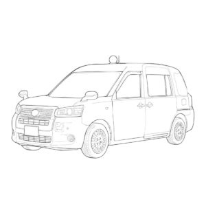 Free printable Taxi 2 coloring page