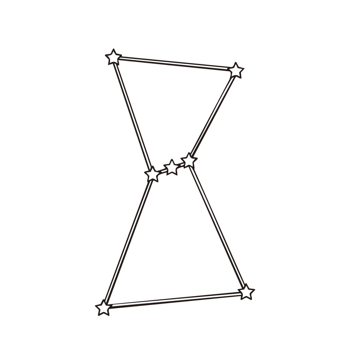 オリオン座の塗り絵