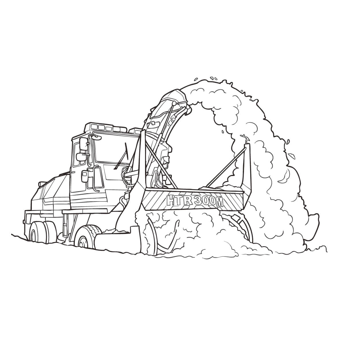 ロータリー除雪車