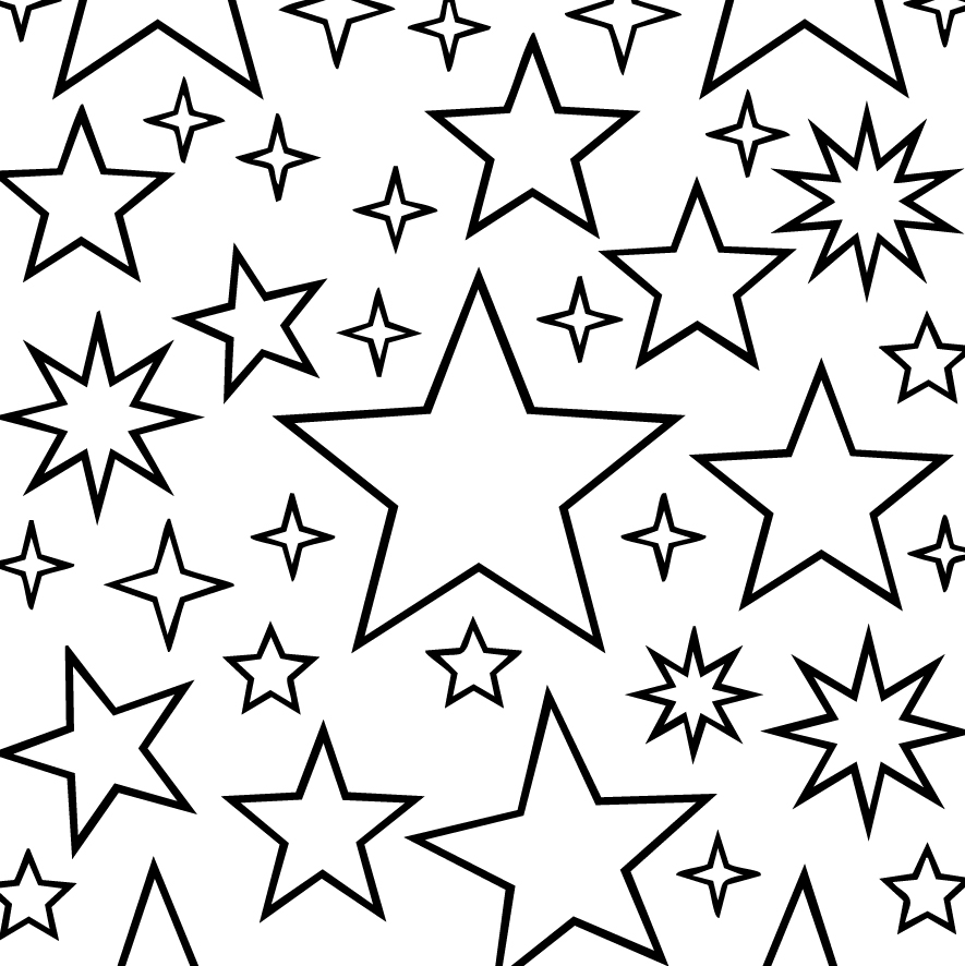 星マークの塗り絵