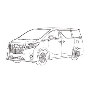 3代目（30系）の無料塗り絵イラスト（知育・高齢者レク用）