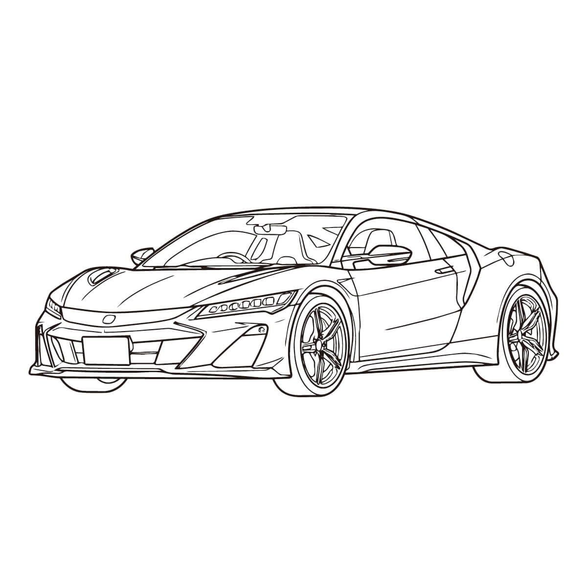 NSXの塗り絵