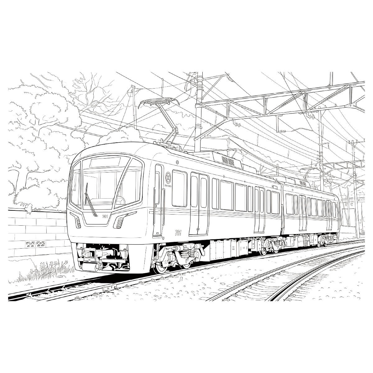 江ノ電 (江ノ島電鉄)の塗り絵