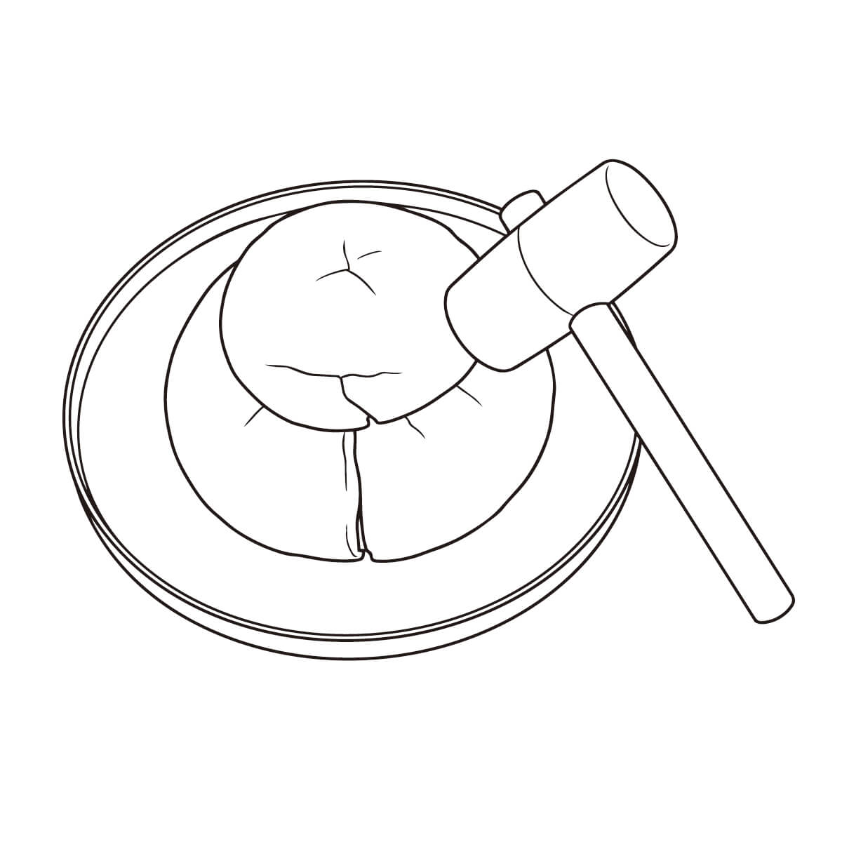 鏡開き（シンプル）