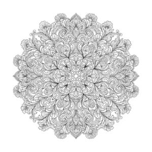Free printable Animal Mandala for Adults coloring page