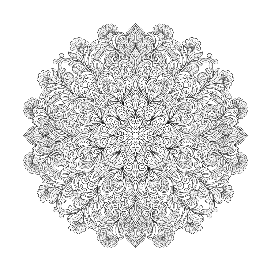 大人向けの動物曼荼羅