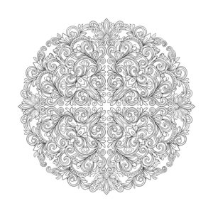 Free printable Animal Mandala for Adults 2 coloring page
