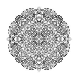 Free printable Animal Mandala 3 for Adults coloring page