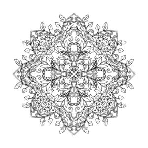 Free printable Animal Mandala 6 for Adults coloring page