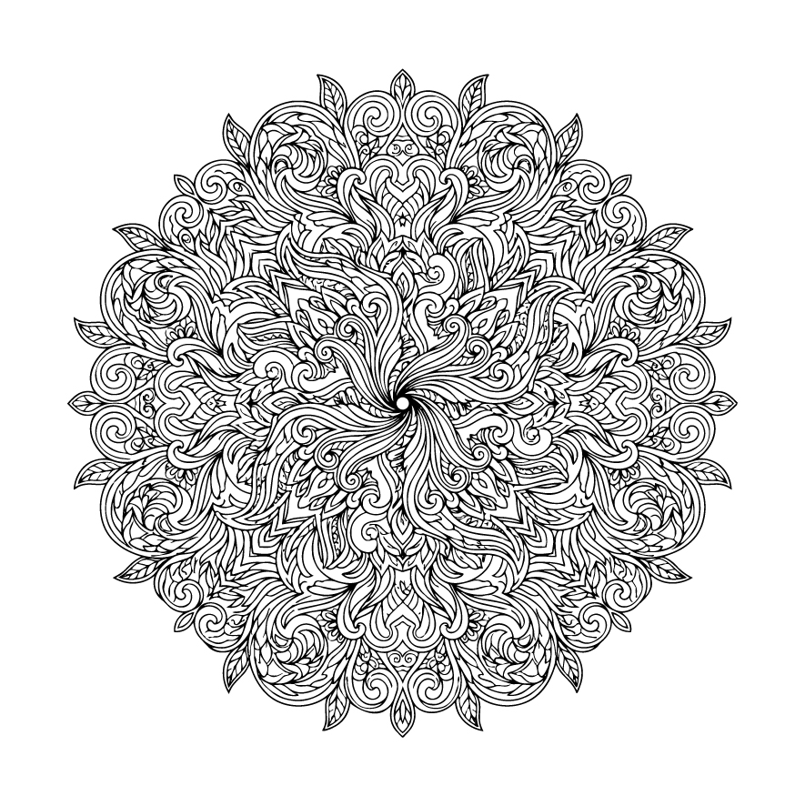 大人向けの動物曼荼羅７