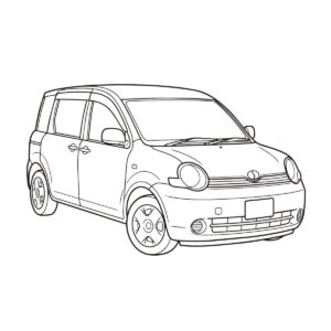 初代の無料塗り絵イラスト（知育・高齢者レク用）
