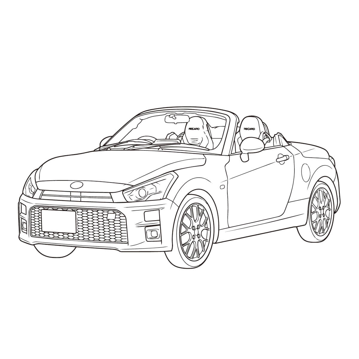 コペンの塗り絵