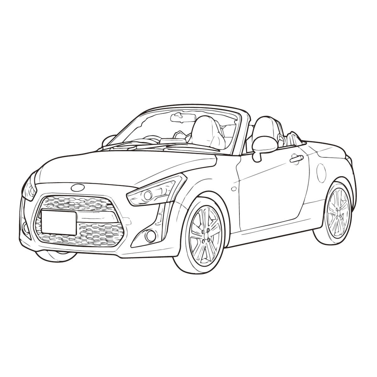 コペンの塗り絵