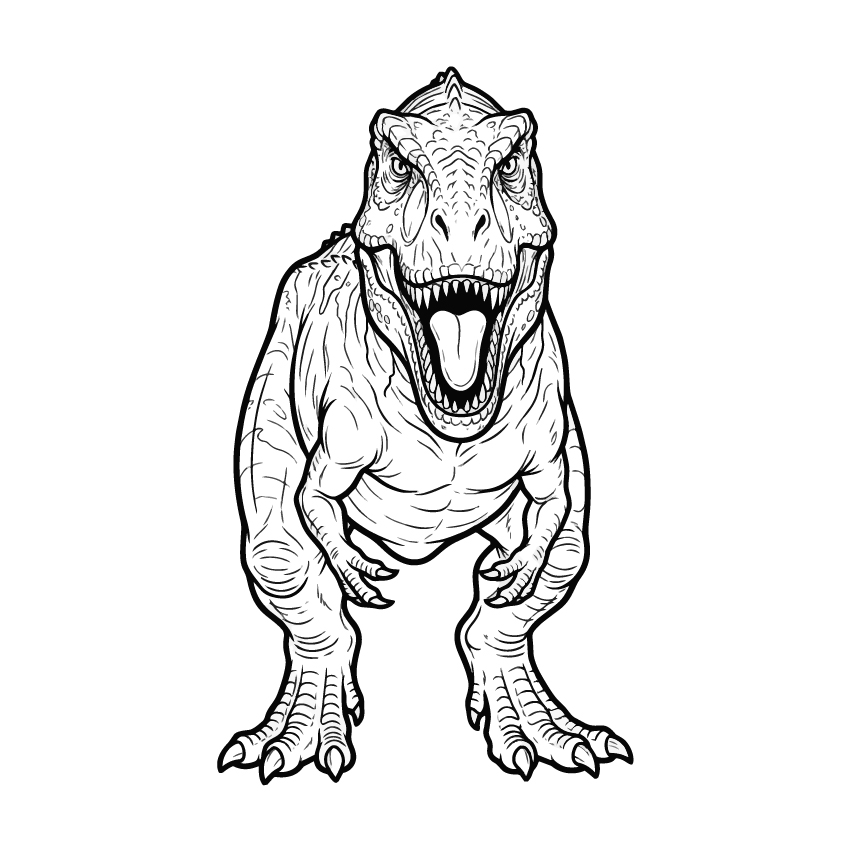 アウカサウルスの塗り絵