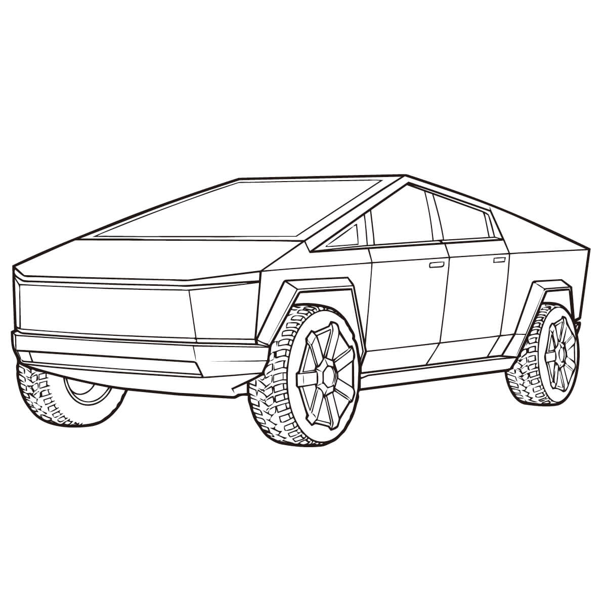 テスラの塗り絵