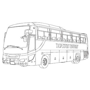 Free printable Passenger Railcar coloring page
