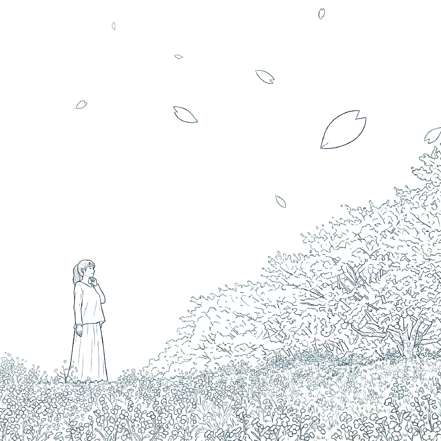 菜の花の塗り絵