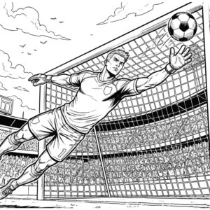 Free printable Soccer player 6 coloring page