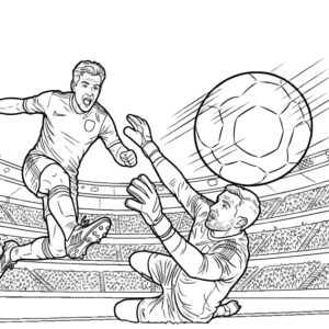 Free printable Soccer Player 7 coloring page