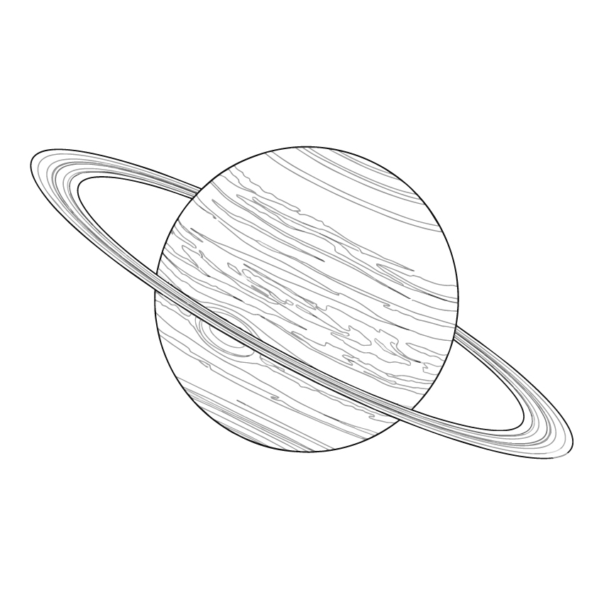 天王星の塗り絵